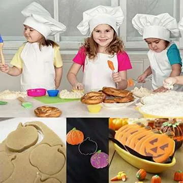 Tmflexe Pumpkin Cookie Cutter Set for Halloween Baking