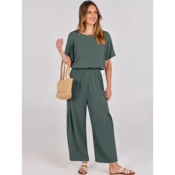 Comfortable Linen Jumpsuits for Women Summer 2024