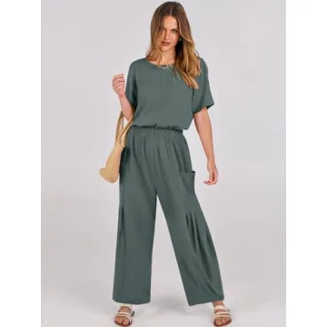 Comfortable Linen Jumpsuits for Women Summer 2024