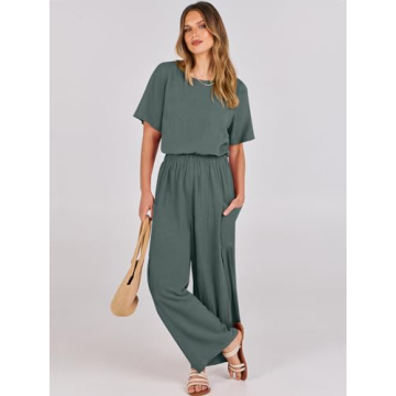 Comfortable Linen Jumpsuits for Women Summer 2024