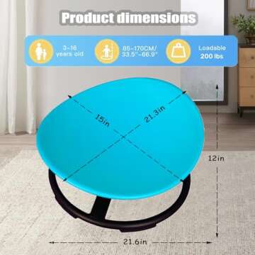 Luanka Kids Swivel Chair Sensory,Autism Chairs for Kids,Sensory Spinning Chair for Kids Autism,Toddl...