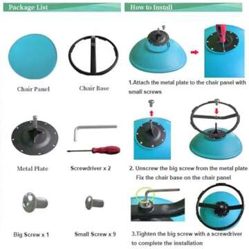 Luanka Kids Swivel Chair Sensory,Autism Chairs for Kids,Sensory Spinning Chair for Kids Autism,Toddler Coordination Sensory Products for Ages 3 Years and UP,Gifts for Kids with Autism(Blue)