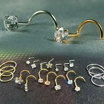 Carperton Gold Nose Rings for Women - Stylish Jewelry