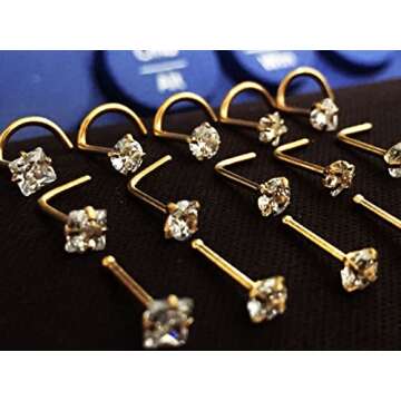 Carperton Gold Nose Rings for Women - Stylish Jewelry