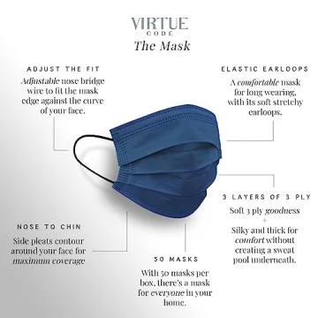 VIRTUE CODE Seamless Face Masks for Comfort & Style