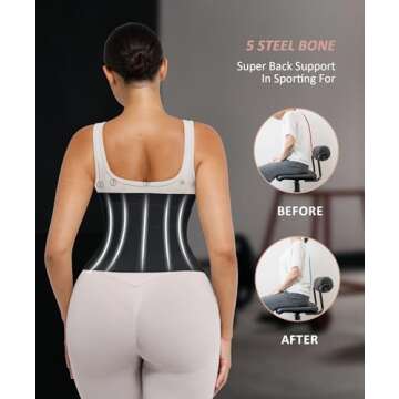 FeelinGirl Waist Trainer for Ultimate Tummy Control