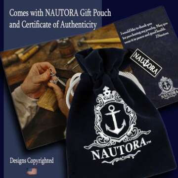 NAUTORA Conch Shell Necklace - Sterling Silver and Vitreous Enamel