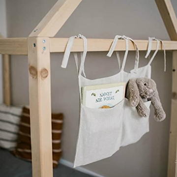 YeeMan Baby Bedside Hanging Storage Bag with 2 Pockets