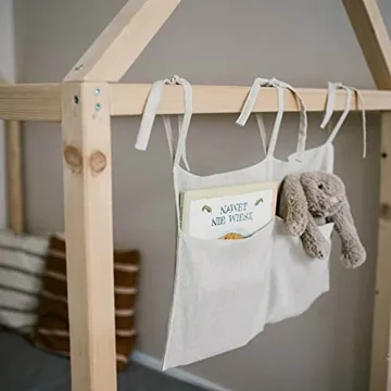 YeeMan Baby Bedside Hanging Storage Bag with 2 Pockets