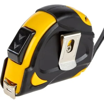 Amazon Basics Self-Locking Tape Measure 33 Feet Metric Inch Scale