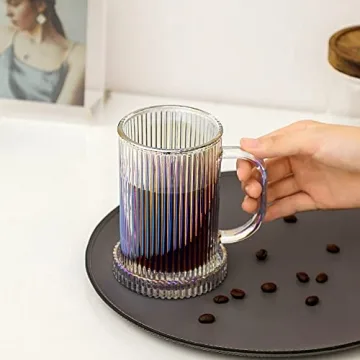 Lysenn Iridescent Glass Coffee Mug for Coffee Lovers