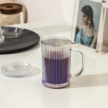 Lysenn Iridescent Glass Coffee Mug for Coffee Lovers