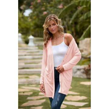 Lightweight Long Sleeve Cardigan for Women - MEROKEETY