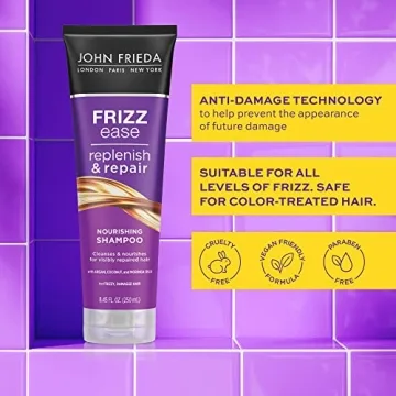 John Frieda Anti Frizz Argan Coconut Oil Shampoo for Smooth Hair