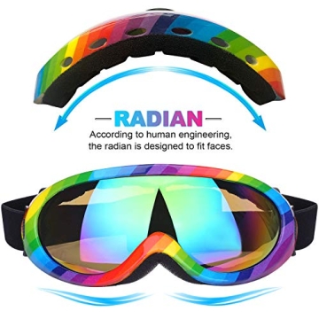 Rngeo Ski Goggles - Stylish, Comfortable, Durable for Kids