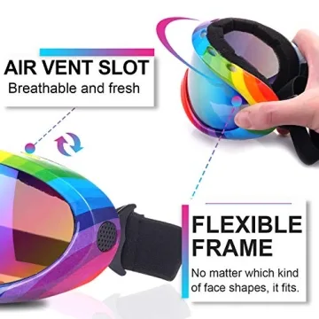 Rngeo Ski Goggles - Stylish, Comfortable, Durable for Kids