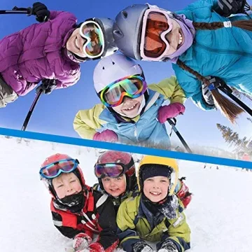 Rngeo Ski Goggles - Stylish, Comfortable, Durable for Kids