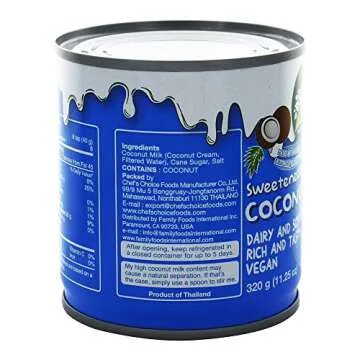 Nature's Charm Sweetened Condensed Coconut Milk, 11.25 Ounce (Pack of 6)