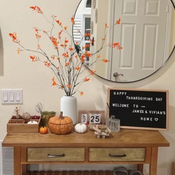 Sggvecsy Fall Artificial Ficus Branches - Realistic Decor