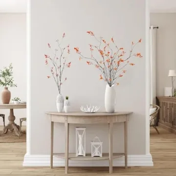 Sggvecsy Fall Artificial Ficus Branches - Realistic Decor