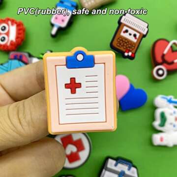 18 25 30 55PCS Halloween Skull Shoe Charms for Clog Bracelet Shoe Decoration, Horror Skull Pumpkin PVC Pins Accessories Halloween Gifts Party Favor for Teens Men Women Adult (23pcs-medical)