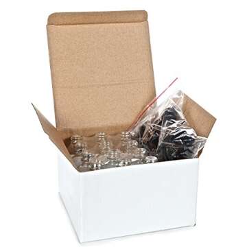 Vivaplex Glass Bottles with Eye Droppers for Essential Oils