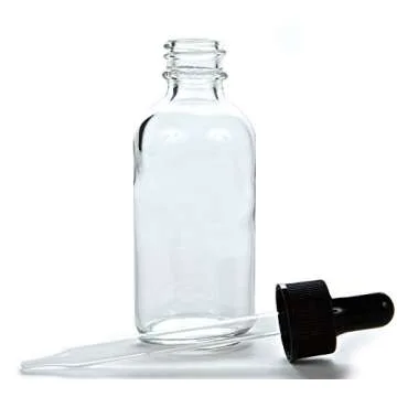 Vivaplex Glass Bottles with Eye Droppers for Essential Oils