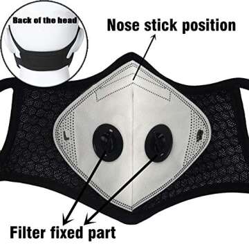 Breathable Dust Face Cover for Skiing Cycling Hiking