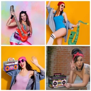 80s Party Decorations Set for Unforgettable Birthday Celebrations