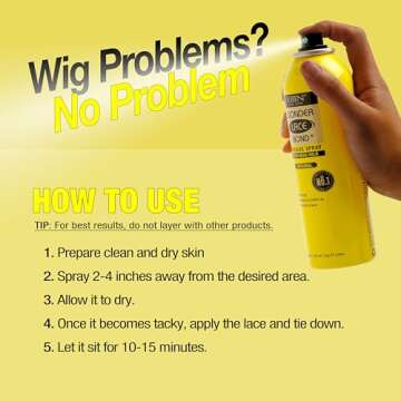 EBIN Wonder Lace Bond Spray - Extra Mega Hold for Wig Styling