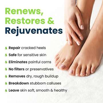 Callus Remover for Feet with Extra Strength Gel & Foot Pumice Stone Set - Easy Way to Remove Hard Calluses & Dead Skin Build-Up - Professional at-Home Foot Care for Men & Women - Made in The USA