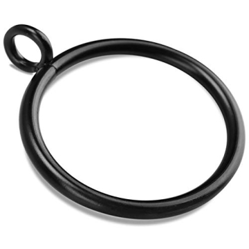 40 PCS Black Curtain Rings - Elegant Eyelet Design for Easy Hanging