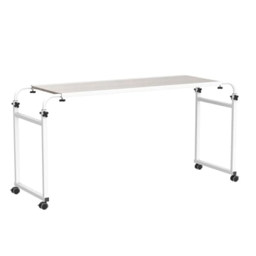 Adjustable Overbed Table with Wheels for All Bed Sizes