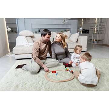 LOCHAS Ultra Soft Indoor Area Rug - Fluffy & Stylish