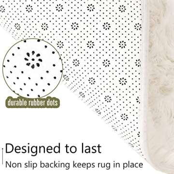 LOCHAS Ultra Soft Indoor Area Rug - Fluffy & Stylish
