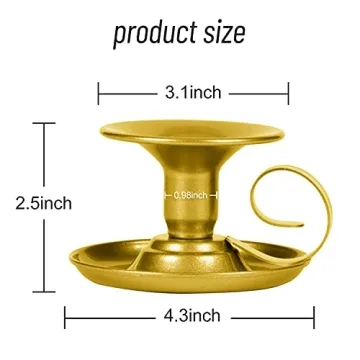 Homean Candle Holders - Elegant Gold Centerpieces for Events