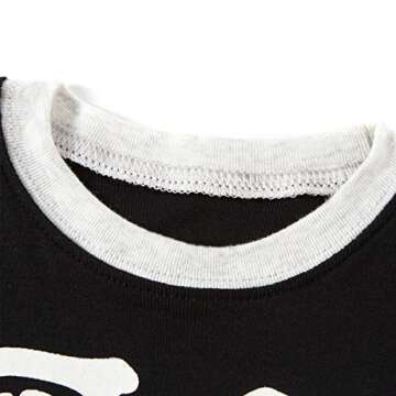 Little Pajamas Boys Skeleton Halloween Pjs 100% Cotton Toddler Clothes Kids Sleepwear Size 2t Black