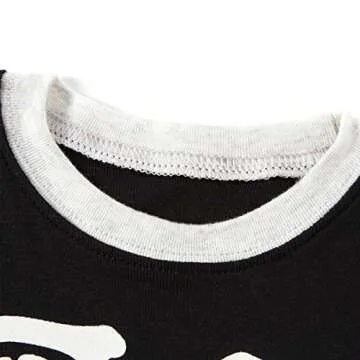 Little Pajamas Boys Skeleton Halloween Pjs 100% Cotton Toddler Clothes Kids Sleepwear Size 2t Black