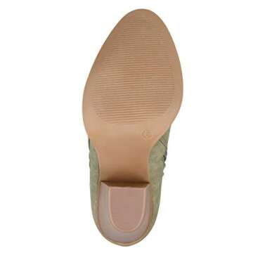 Brinley Co. Faux Leather Olive Booties - Stylish Comfort