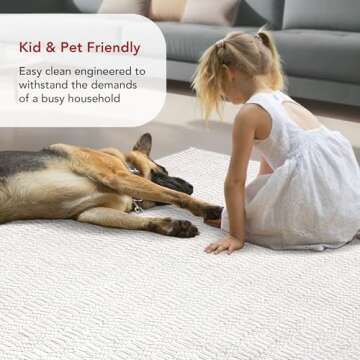 nuLOOM Glendora Hand Woven Chevron Area Rug, 5x8, Ivory