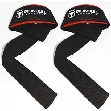Wrist Wraps (20" Premium Quality) & Lifting Straps (Bundle Pack), Heavy Duty Wrist Support with Thumb Loop, Pair of Two Wrist Wraps with Pair of Two Wrist Straps for Weight Training