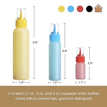 GOLOHO Cookie Icing Bottles for Easy Decorating