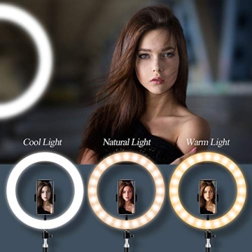 Yingnuost 14-Inch Dimmable Ring Light for Photos