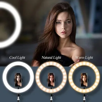 Yingnuost 14-Inch Dimmable Ring Light for Photos
