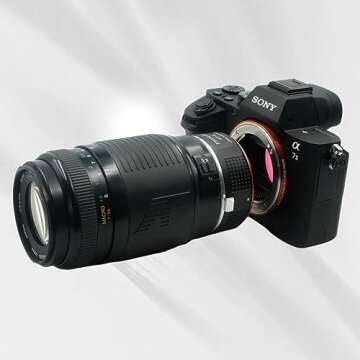 PHOLSY Manual Focus Lens Adapter for Canon EF to Sony E