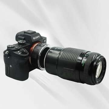 PHOLSY Manual Focus Lens Adapter for Canon EF to Sony E