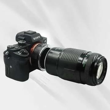 PHOLSY Manual Focus Lens Adapter for Canon EF to Sony E