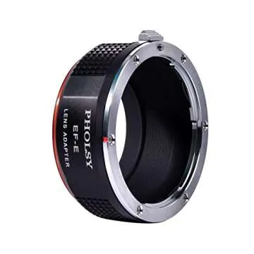 PHOLSY Manual Focus Lens Adapter for Canon EF to Sony E