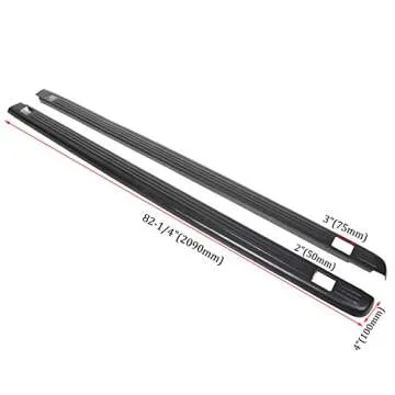 ECOTRIC Truck Bed Rail Caps W/Holes Compatible with 1999-2006 Chevrolet Silverado & GMC Sierra 1500 ...