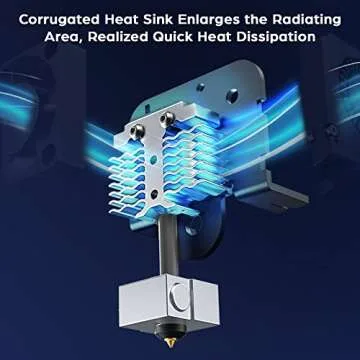 Creality Ender 3 Neo 3D Printer with CR Touch Auto Bed Leveling Kit and Full-Metal Extruder Carborundum Glass Resume Printing Function Silent Mainboard 8.66x8.66x9.84 inch